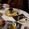 RSTEA: A Set Of Glass Teapot And Cup