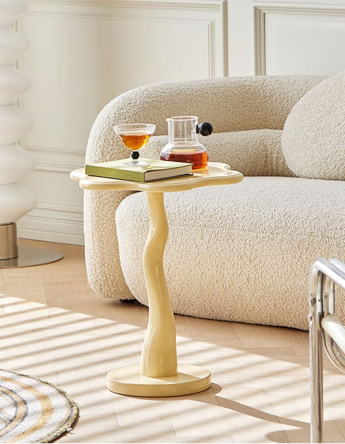 Charlotte Flower Side Table, Yellow
