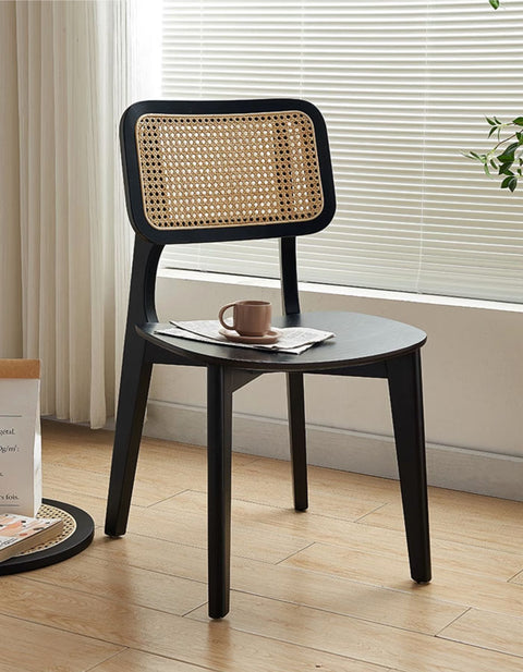 Mary Rattan Dining Chair, Wood