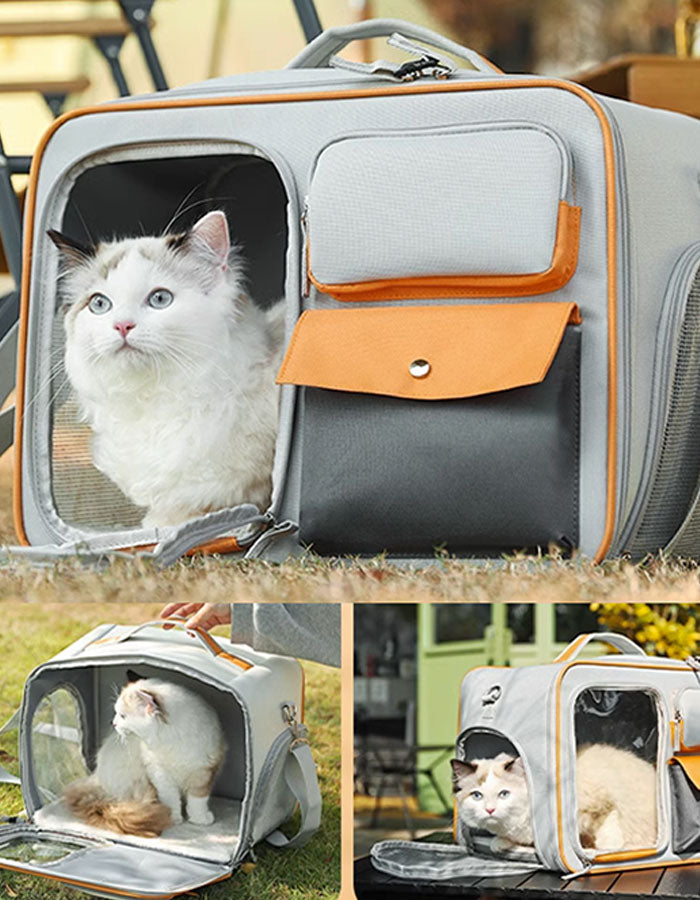 Babur Rolling Suitcase Cat Carrier with Wheels