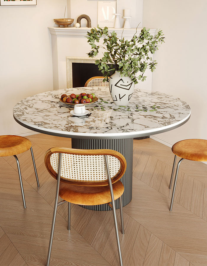 Jen Round Dining Table, Sintered Stone