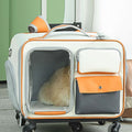 Babur Rolling Suitcase Cat Carrier with Wheels