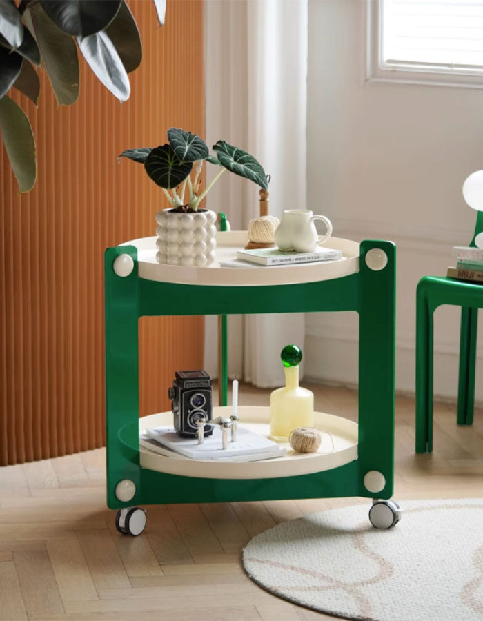 Rebecca Movable Side Table, Trolley & Plastic