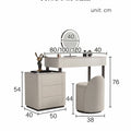Harper Grey Dressing Table With LED Mirror