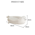 Seal Cat Dog Bed, White