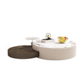 Freya Round Nesting Coffee Table, Sintered Stone