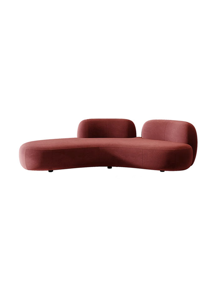 Hiram Three Seater Sofa, Velvet