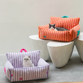 Max Cat Bed, Purple Fleece
