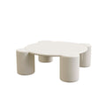 Bonee Round Coffee Table, White