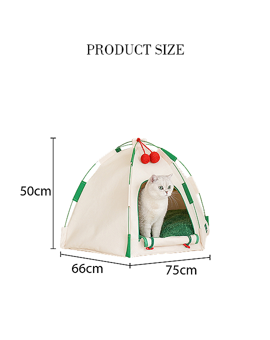 Willow Pet Tent Cave for Cats, Cat Bed for Indoor Cats