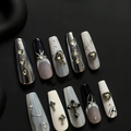 Black & Dark Press on Nails, Gel nails