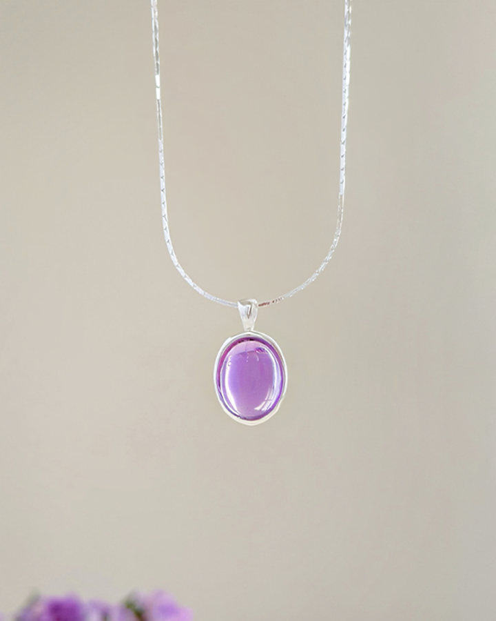 Amethyst Pearl Necklace