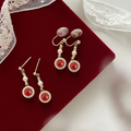 Rose Inferno Earrings