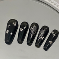 Moonless Night Press On Nails