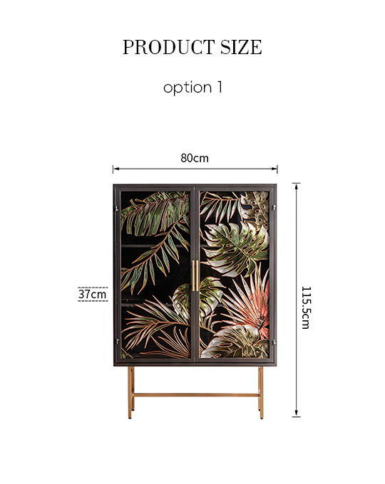 Hecate Retro Sideboard, Stained Glass