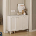 Omar Cabinet For Shoes By Door, Shoe Storage, Cream Wood