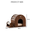Gizmo Cardboard Cat House with Scratcher