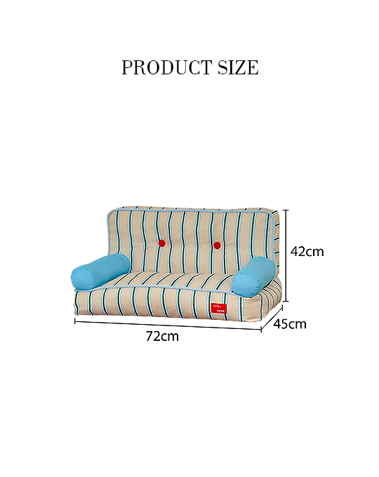 Charlie Cat/ Dog Bed, Soft Sofa Shape