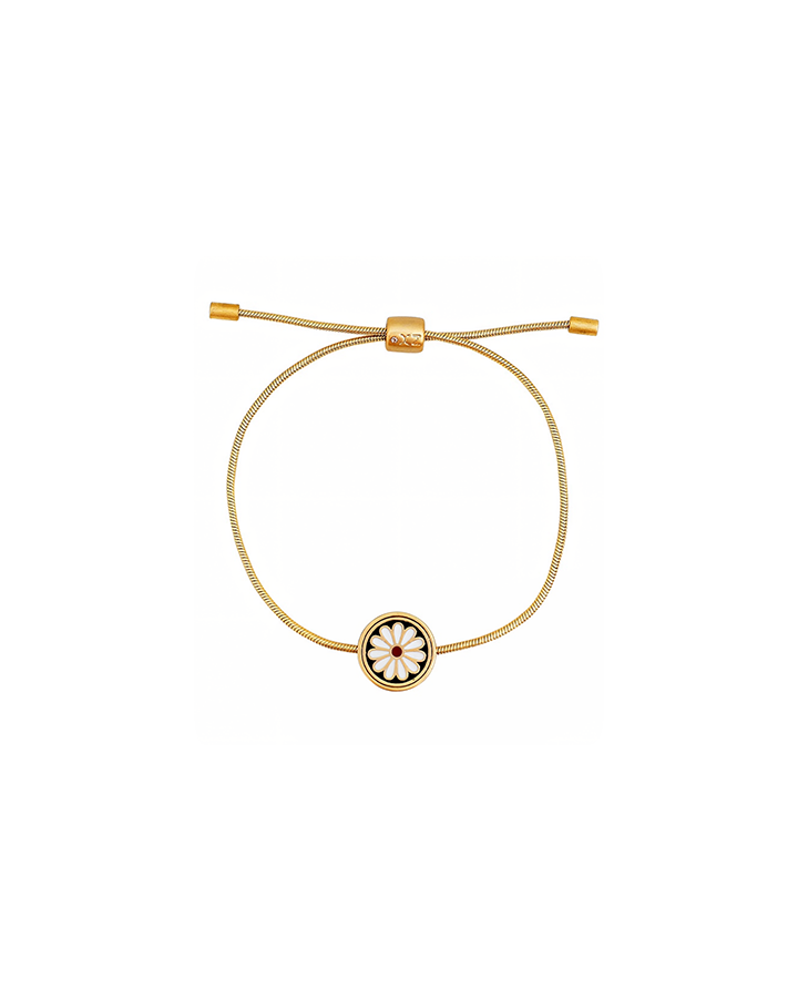 Enamel Daisy Bracelet