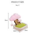Cherry Blossom Cat Bed/ Couch, Scratcher Back