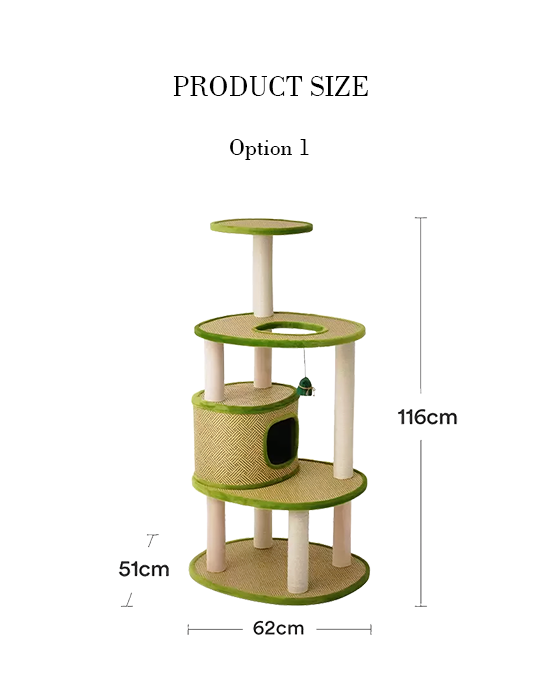 Leo Cat Tree/ Climber with Sisal Scratching Post