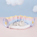 Oscar Cat Toys Cat Tunnel With Car Bed, Foldable Tunnel