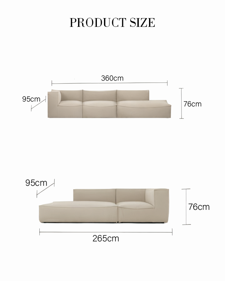 Tyler Two Seater Sofa, Three Seater Sofa, Linen