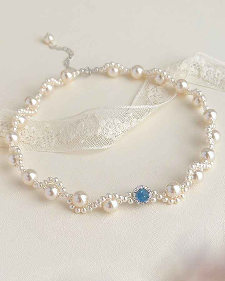 Radiant Twist Pearl Necklace