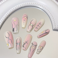 Pink Champagne Press On Nails