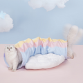 Oscar Cat Toys Cat Tunnel With Car Bed, Foldable Tunnel