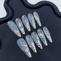 Carbon Chic Press On Nails