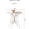 Ariadne Outdoor Garden Dining Table Table and Dining Chair Set, Iron