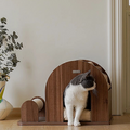Gizmo Cardboard Cat House with Scratcher