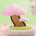 Cherry Blossom Cat Bed/ Couch, Scratcher Back
