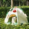 Willow Pet Tent Cave for Cats, Cat Bed for Indoor Cats
