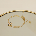 Enamel Daisy Bracelet