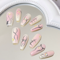Pink Champagne Press On Nails