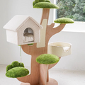 Sophie Cat House, Cat Tree with Padded Plush Perch