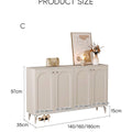 Omar Cabinet For Shoes By Door, Shoe Storage, Cream Wood