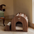 Gizmo Cardboard Cat House with Scratcher