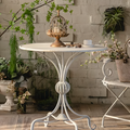 Ariadne Outdoor Garden Dining Table Table and Dining Chair Set, Iron