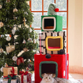 Christmas Cat Tree 133cm with Plush Rooms, Multi-Levels