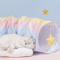 Oscar Cat Toys Cat Tunnel With Car Bed, Foldable Tunnel