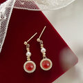 Rose Inferno Earrings