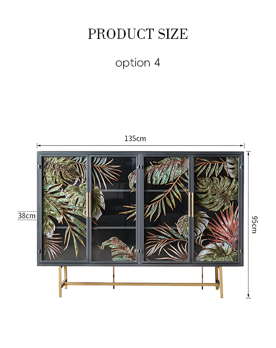 Hecate Retro Sideboard, Stained Glass