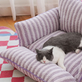 Max Cat Bed, Purple Fleece