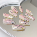 Pink Champagne Press On Nails