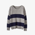 Oversized Striped Wool-blend Jumper