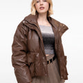 Brown Down-Filled Puffer Jacket