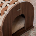 Gizmo Cardboard Cat House with Scratcher